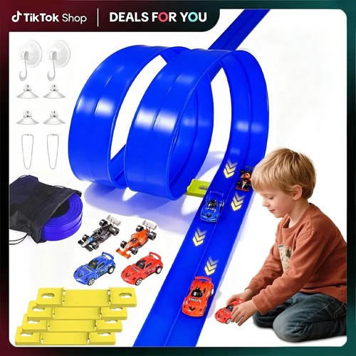 Flexible toy car race - toy,
